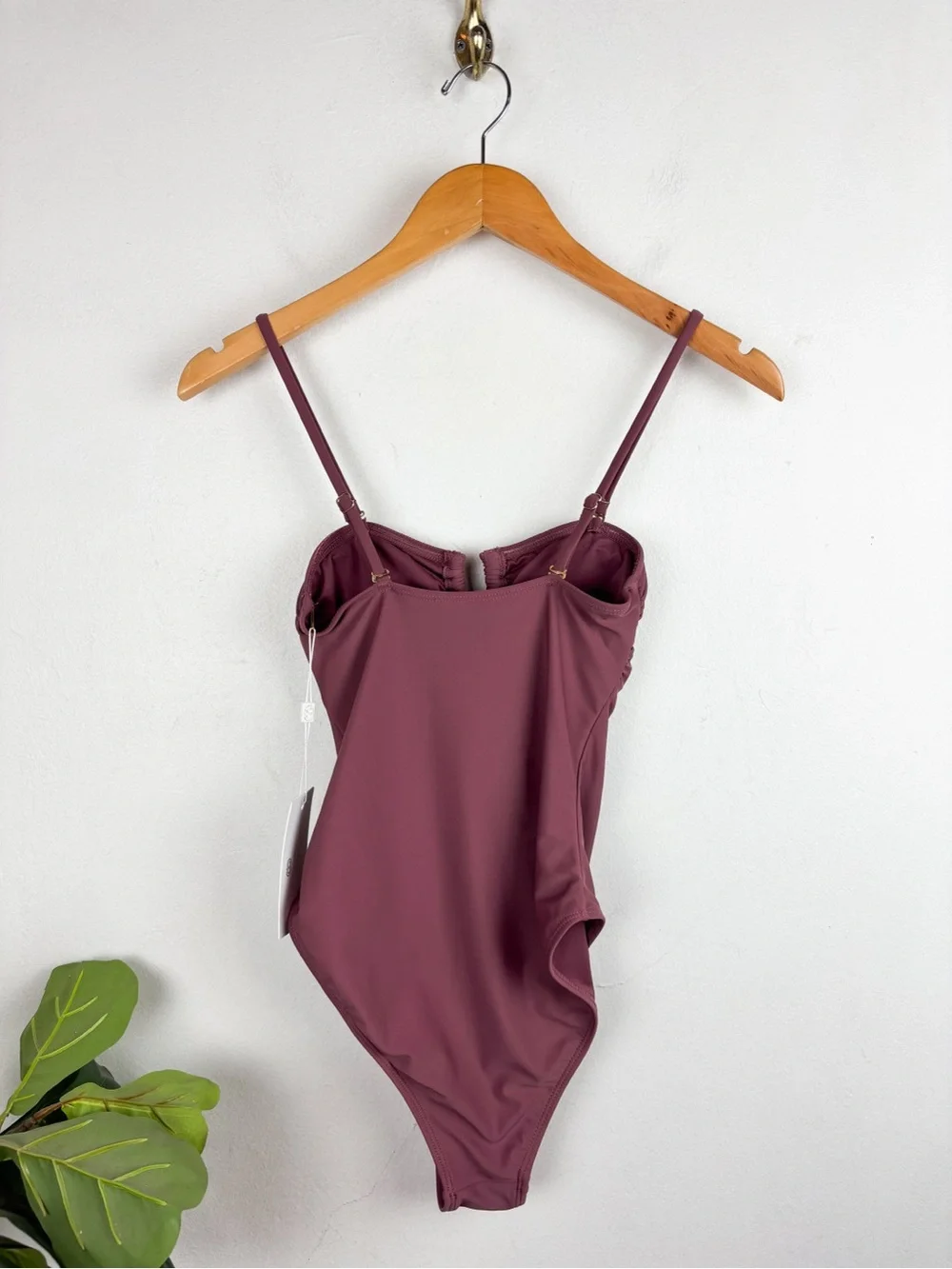 NWT Carline Constas Mauve One Piece Swimsuit Sz S
